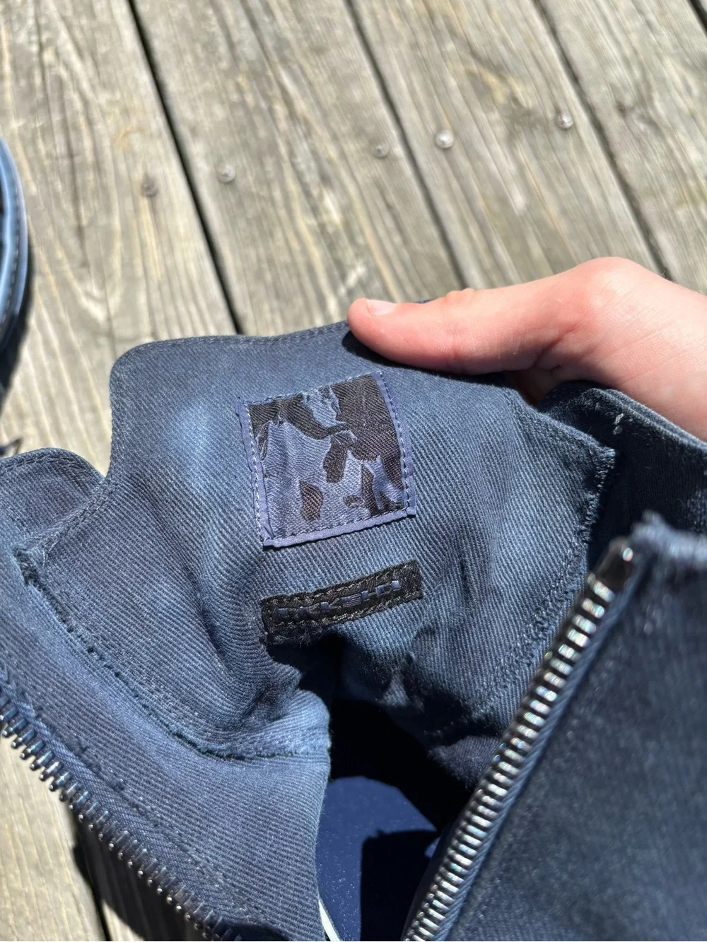 Rick Owens EDFU DRKSHDW High Indigo Blue size 10